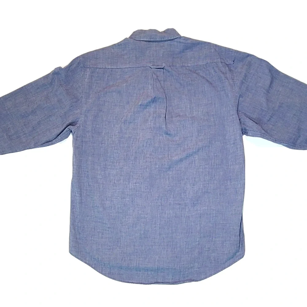 Izod Men's Blue Long Sleeve 100% Cotton Shirt Size Large